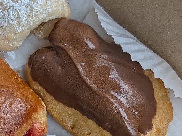 Chocolate custard puffs at Missouri Baking Co